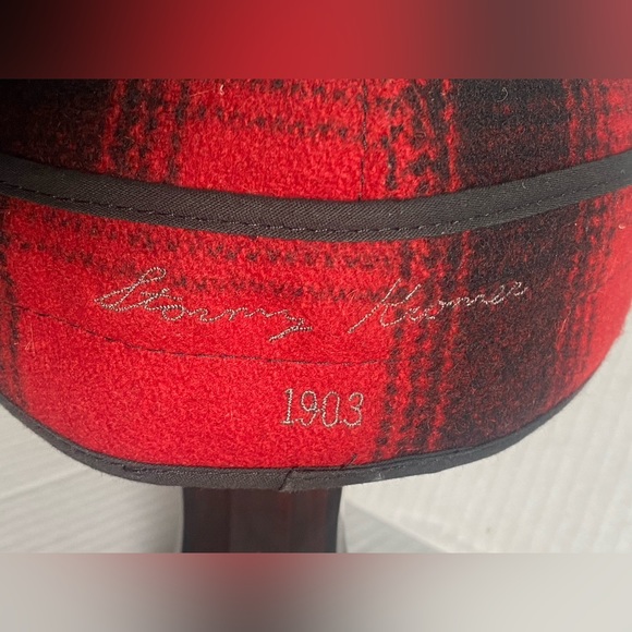 Stormy Kromer Rancher Wool Hat Cap Red/Black Plaid - 6 1/2 - Picture 2 of 8